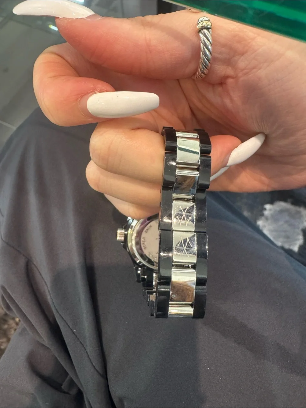 New ToyWatch Black Plasteramic Watch with Crystal Bezel & Markers